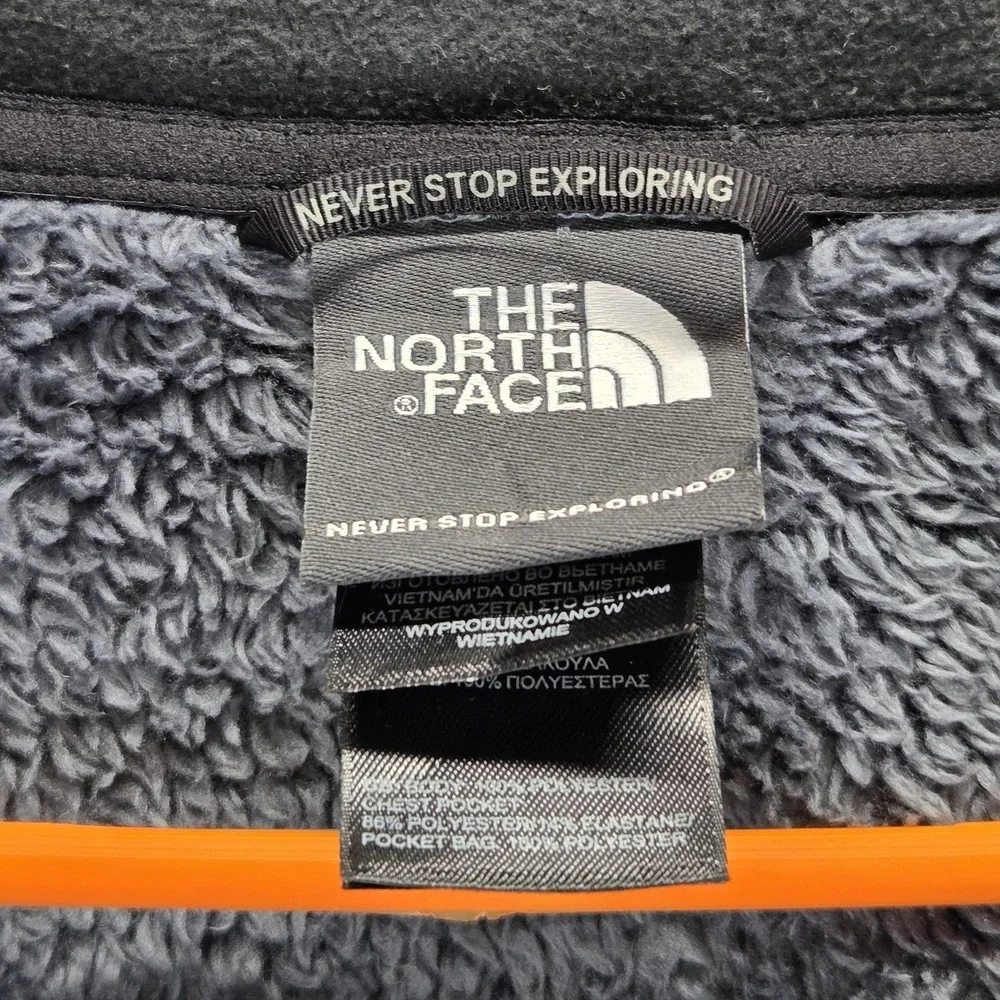 The North Face Jacket Mens Large Gray Chimborazo Fleece Full Zip Sherpa Lined